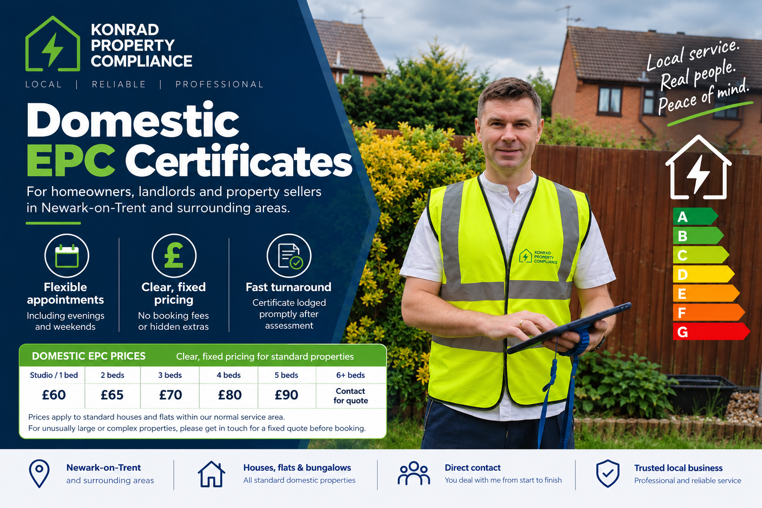 Home Konrad Property Compliance domestic EPC assessor in Newark-on-Trent